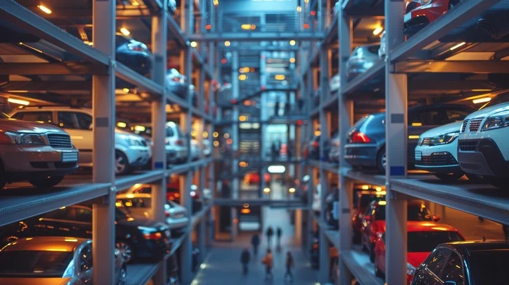 Stack parking system installation